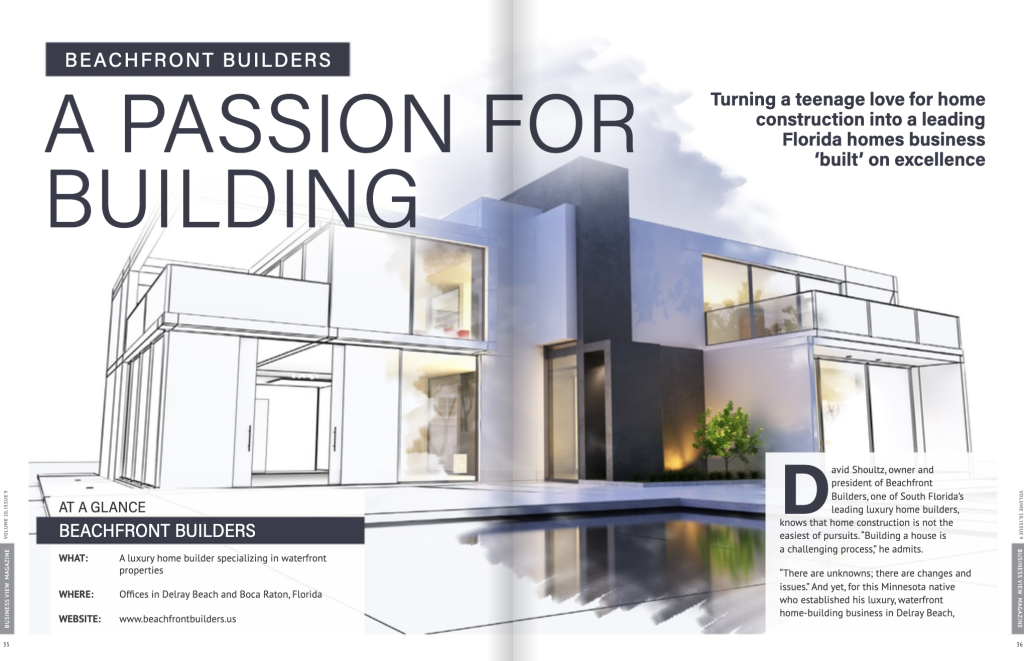 Beachfront Builders featured in 2023 Business View Magazine!
